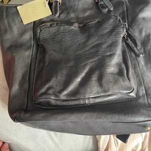 Italy real leather backpack, unused!